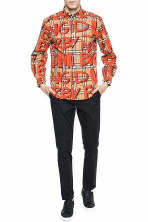 Shirt with a printed logo, zdjęcie 2 Shirt with a printed logo od Burberry